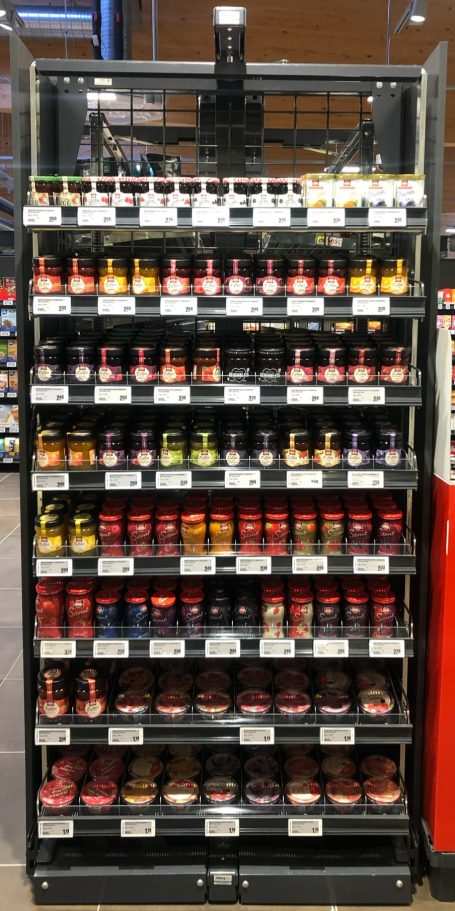 TurnLoader Ambient in Verkaufsposition — ältere Ware steht vorne